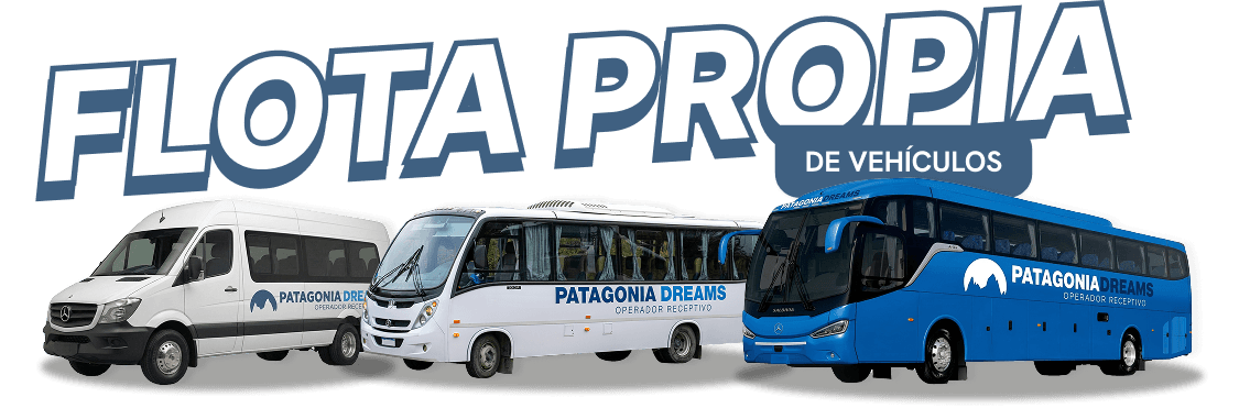 Flota propia de vehículos de Patagonia Dreams
